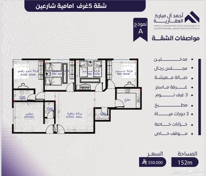 شقق فاخر للتمليك والاستثمار2 3 4 5 6 شقق وملاحق بانواعها 14