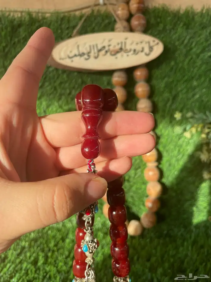 سبحه فاتوران ألماني مسباح مسكي إكسسوارات فضه شرابه حلبيه 3
