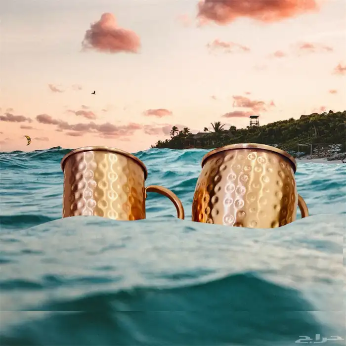 اكواب نحاس احمر اصلي 1