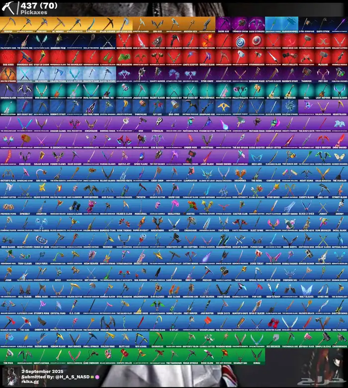 حساب فورت نايت حفل ملكي 464 سكن واكس كريتوس للبيع 2