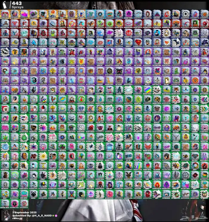 حساب فورت نايت حفل ملكي 464 سكن واكس كريتوس للبيع 7
