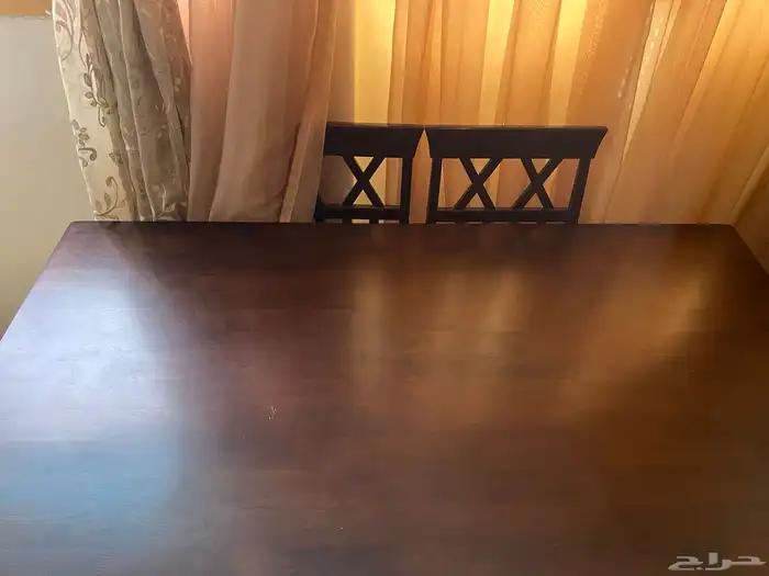 طاولة سفرة مع 6 كراسي 6