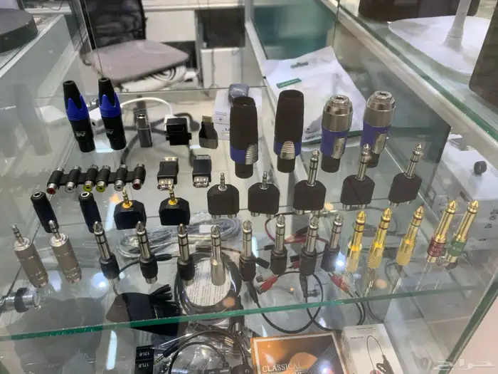 تفصيل أسلاك للسماعات والمايكروفونات جاك XLR. AUX RCA سبيكون 4