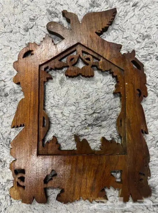 برواز و لوحة فنية من خشب التك الطبيعي 2