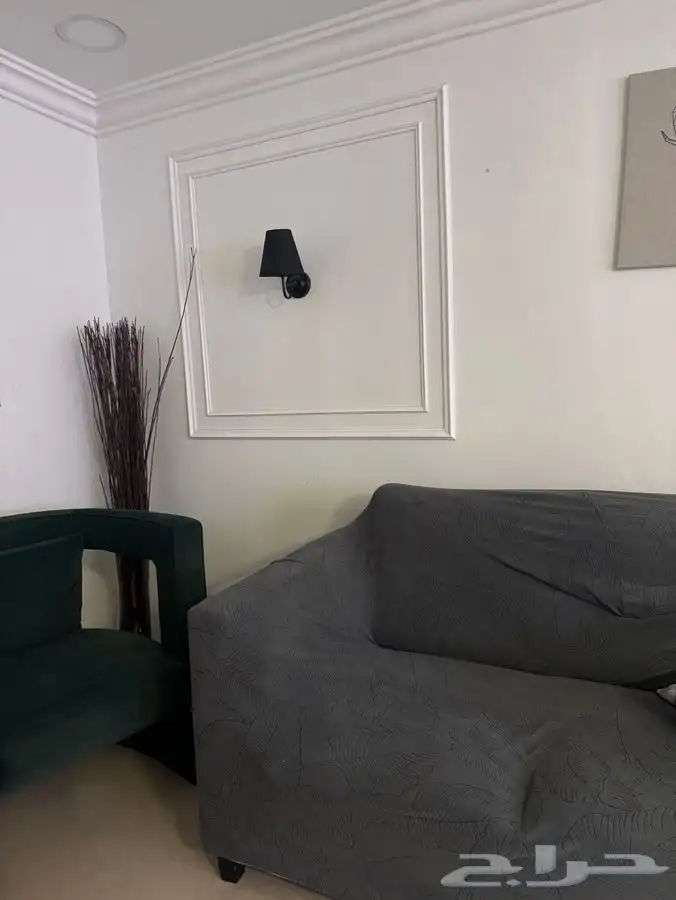 تلبيس كنب لون رمادي 1