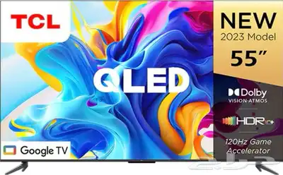 تلفزيون tcl 55 بوصه QLED 4k 0