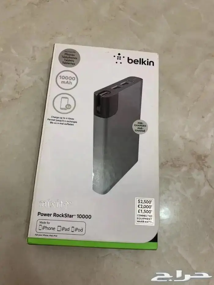 باور بنك بيلكن Belkin سعة 10 الآلآف جديد 0