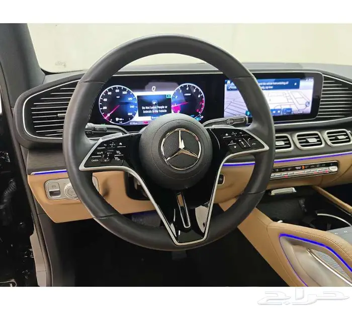مرسيدس GLE 350 2024 اللون اسود الداخليه جملي جدا جميله 10