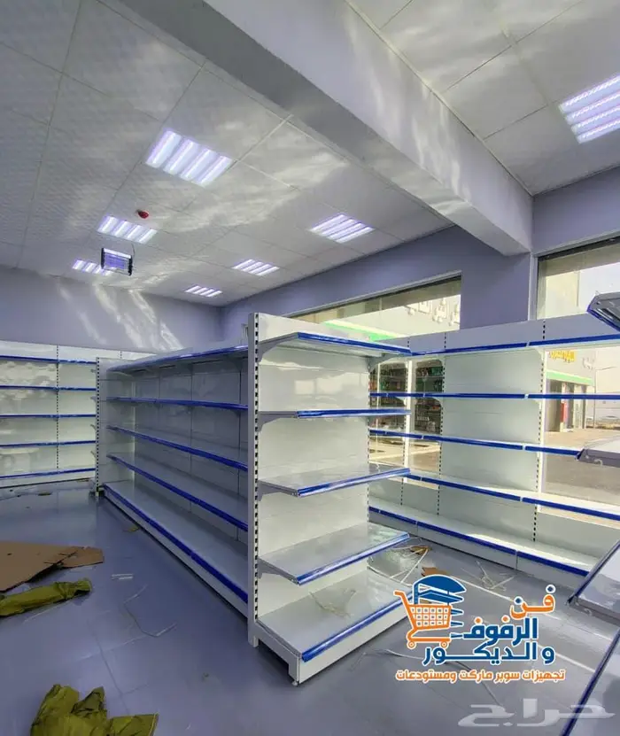 رفوف سوبر ماركت وارفف تموينات وبقالات وصيدليات 0