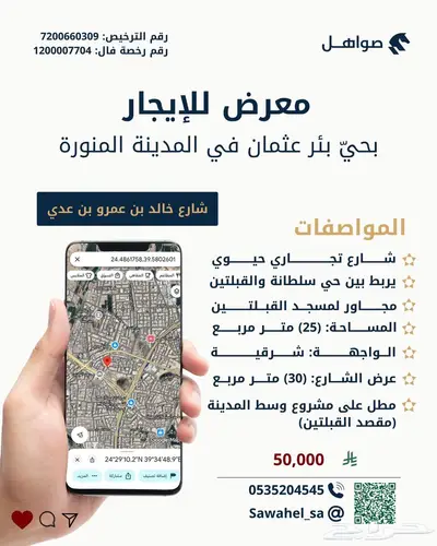محل للإيجار بحي بئر عثمان بمنطقة المدينة المنورة 0