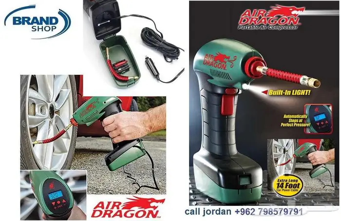 منفاخ اطارات السيارات ديجتال مع اضاءة يعمل عن طريق الولاعة 1