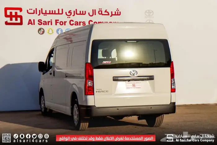 تويوتا هايس بضاعة سقف عالي بنزين 2025 5