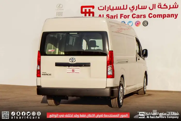 تويوتا هايس بضاعة سقف عالي بنزين 2025 23