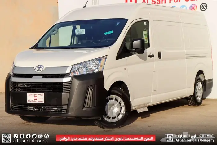 تويوتا هايس بضاعة سقف عالي بنزين 2025 14