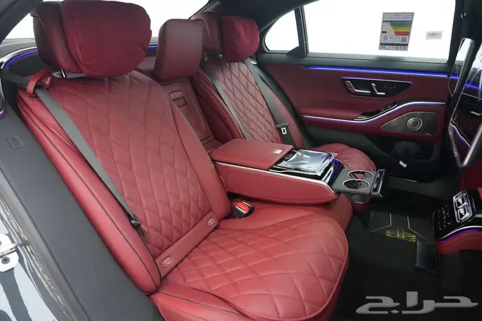 مرسيدس S 500 موديل 2025 أصفار خليجي رمادي سيليكون أحمر 15
