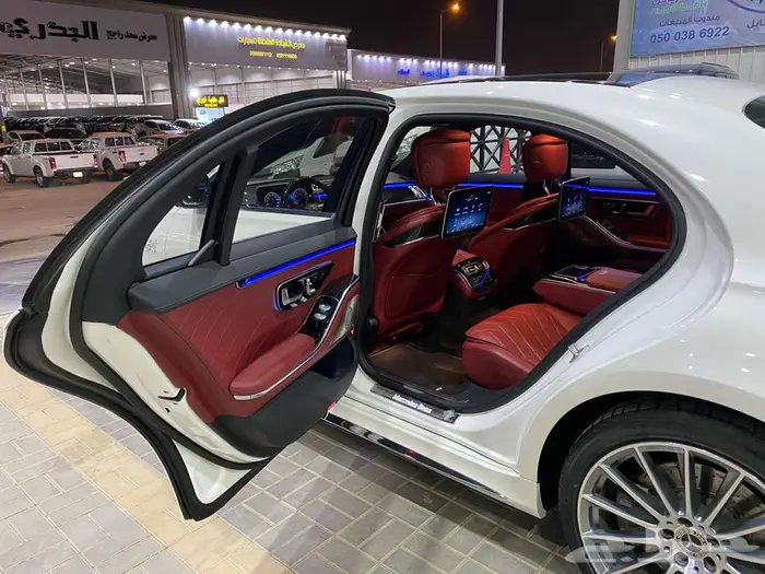 مرسيدس اس 500 موديل 2021 ابيض ماشيه 131000كم 10