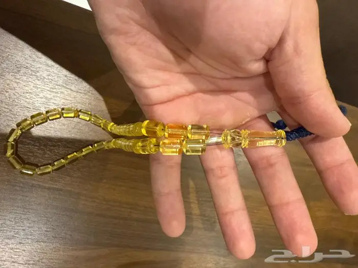 سبحة كهرمان شفاف 1