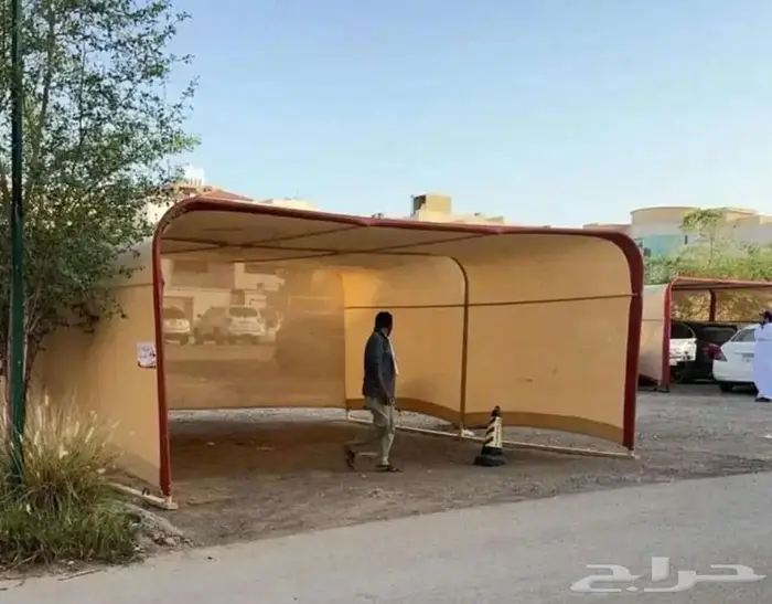 مظلة سيارتين جديده لم تركب القماش كوري درجة اولى 1
