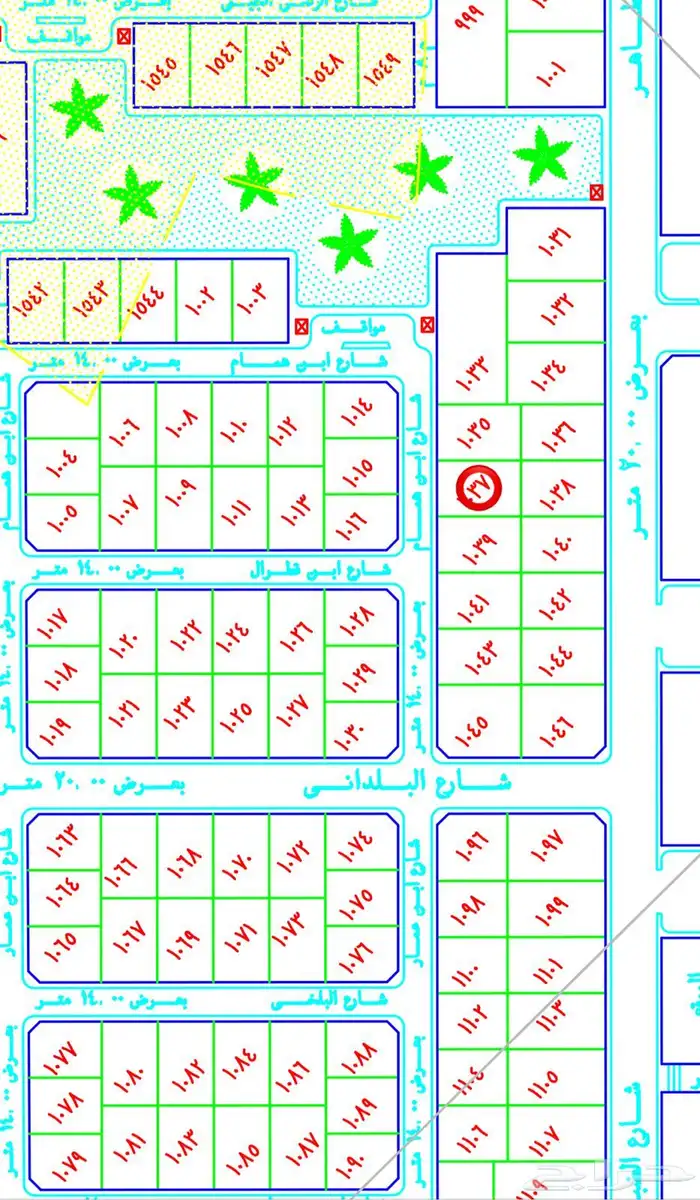 قطعه سكنية في العاقول د 2 4