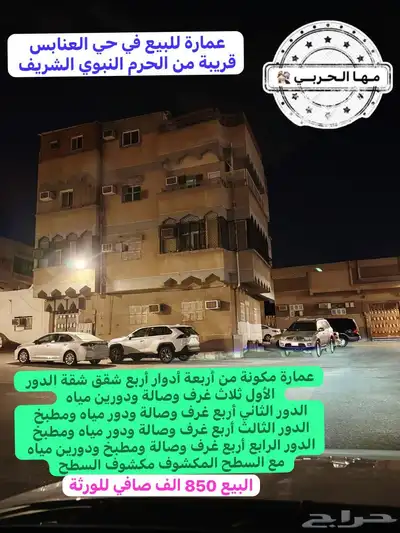للبيع عمارة في العنابس 4شقق ب850الف كاش index