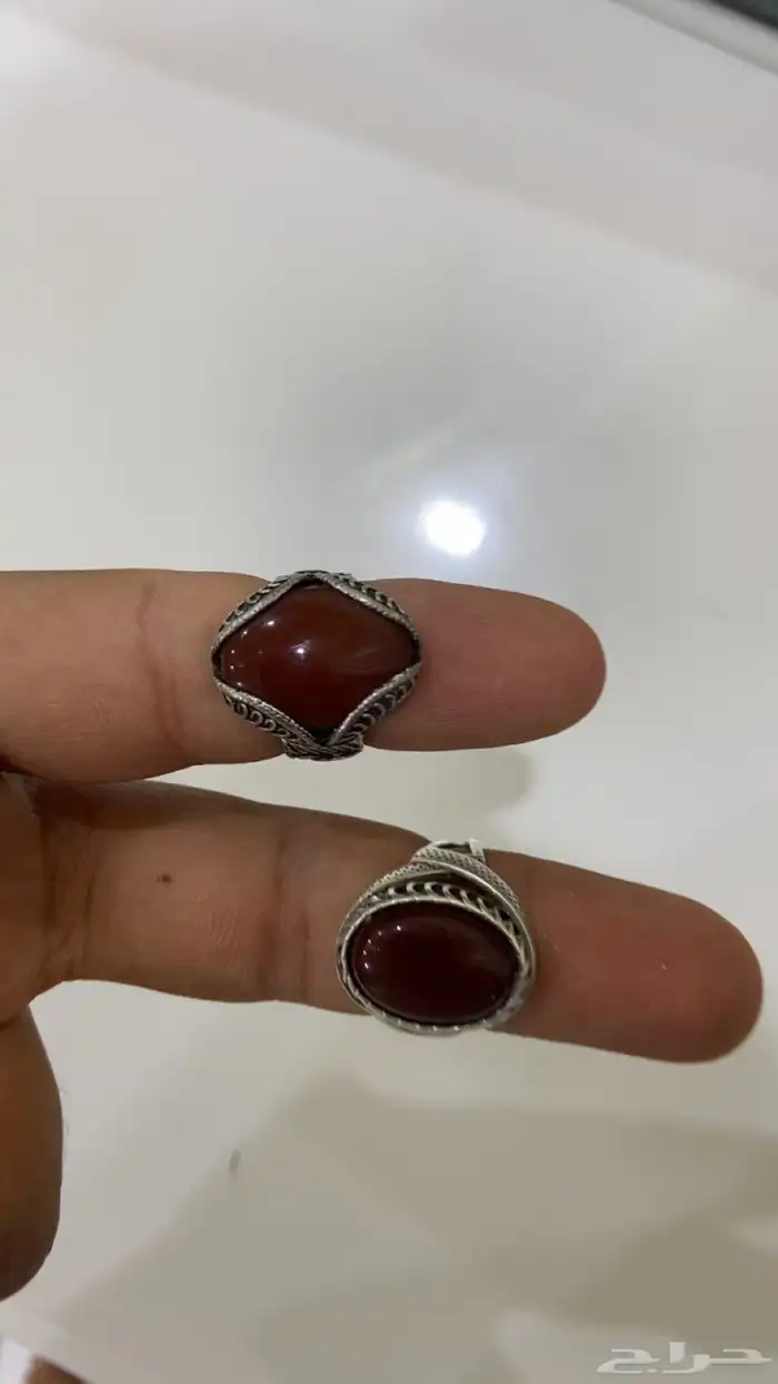 خاتم عقيق يمني 0