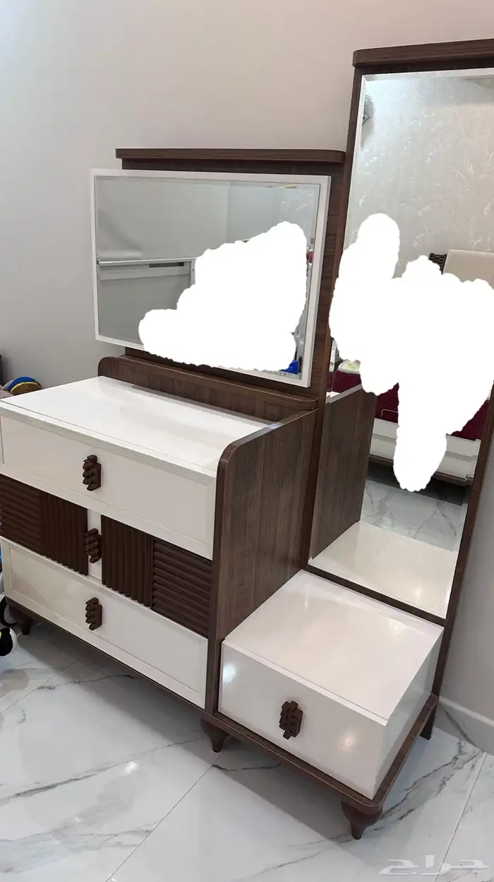 سرير نفرين كنج   2 كمدينه   تسريحه مع مرايه 2