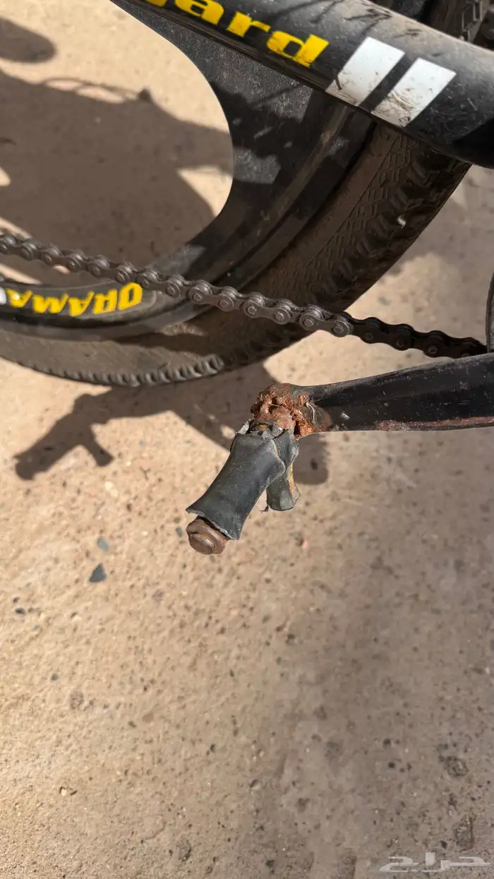 دراجه هوائيه رياضيه قابله للطي اصفر بأسود مقاس 26 7