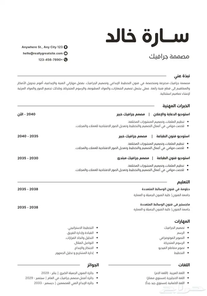 عمل سيرة ذاتية احترافيه بسعر مناسب 0