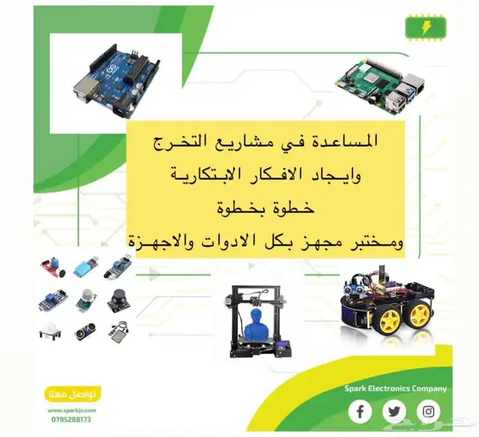 مشاريع اردوينو راسبيري باي  ذكاء اصطناعي. تخرج 0