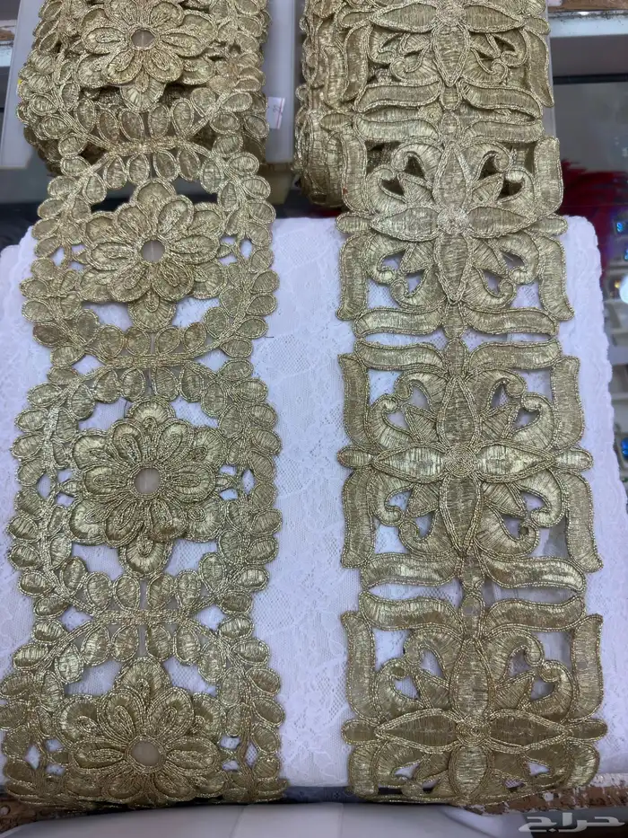 كلف عبايات ذهبيه تراثيه كلفه شعبيه كلف زري مناسبات جلابيات 4