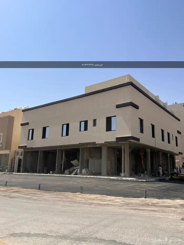 عمارة تجارية محلات وشقق للايجار بالكامل 1