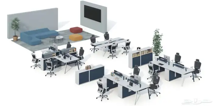 تفصيل وتصنيع مكاتب إدارية وديكورات مكتبية عصري حسب الطلب 0