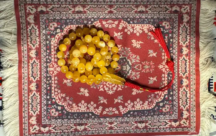 سبحه كهرمان حر شوائب طبيعية ( تم البيع ) 3