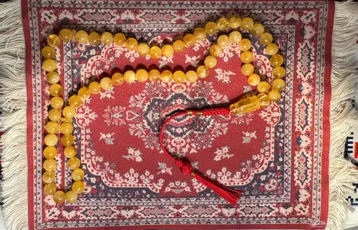 سبحه كهرمان حر شوائب طبيعية ( تم البيع ) 1