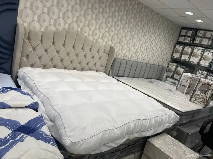 سراير ب سيات و مرتبه مع تفصيلات تشكيلات جميع مقاسات   bed 7