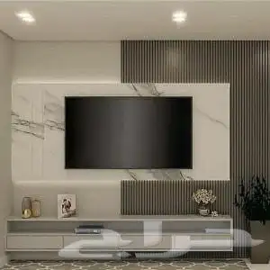 ديكور شاشة مع رف 1