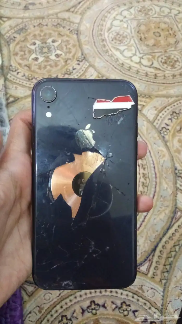 ايفون اكس ار   البطاريه 71 الشاشه مو مغيره الضهر مكسور 4