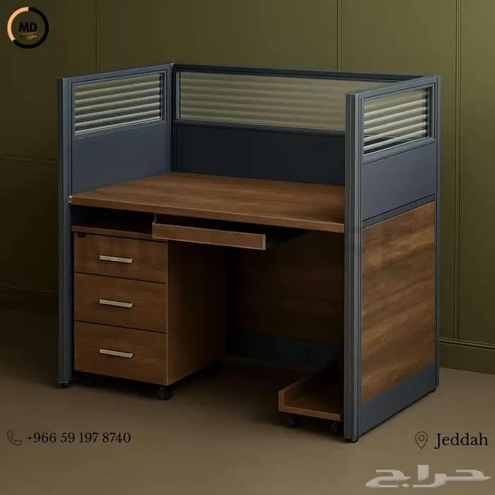 وركستيشن مكتبي (شخصين و4 أشخاص)   تصميم مودرن وعملية ممتازة 3