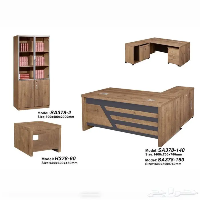 طقم طاولات وكراسي مكتب جديد فاخر متوفر بسعر الجملة 6