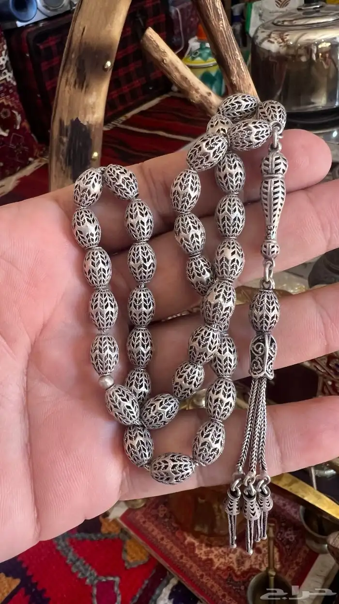 سبحة فضة صافي عيار 925 0