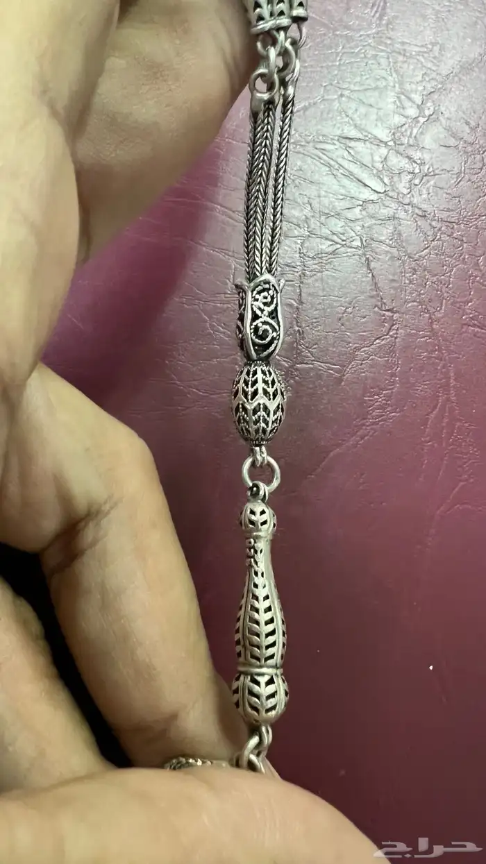 سبحة فضة صافي عيار 925 7