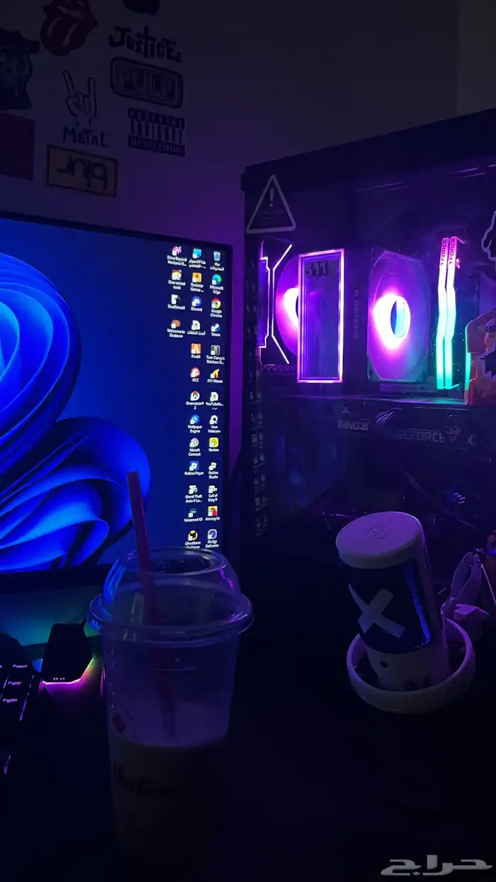 بيسي كرت شاشه 3060rtx معالج i5 12400f 4