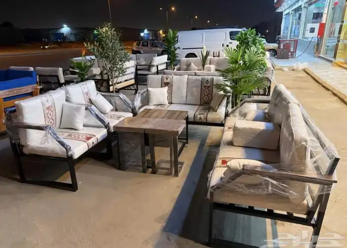 جلسات خارجية خشب - كنب حوش خارجي - جلسه احواش 15