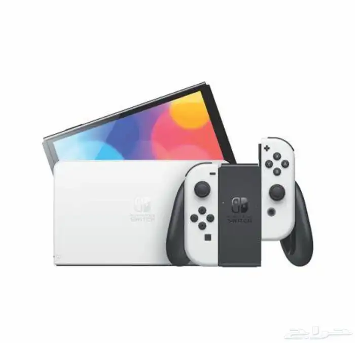 نينتيندو سويتش اوليد مع تعديل ذاكرة 256GB - اللون ابيض 0