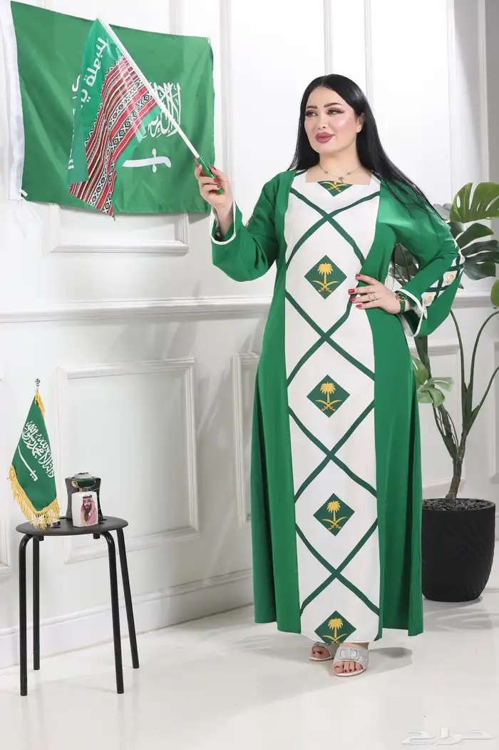 جلابيات اليوم الوطني مع الطرحه بسعر الجمله 17