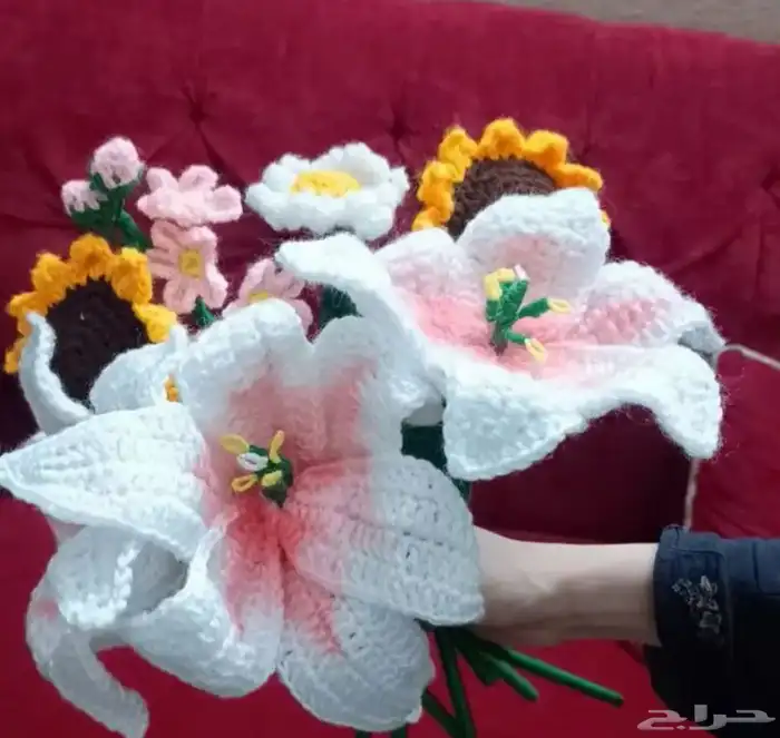 ورود من الكروشيه وتوزيعات لليوم الوطني 1