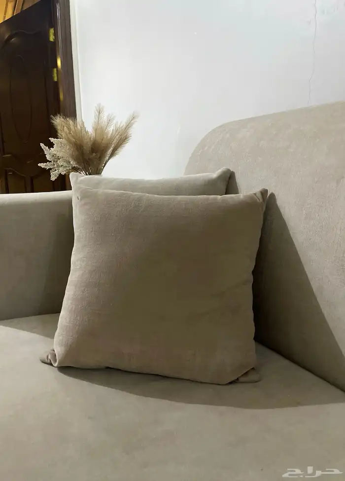 كنب حرف L شبه جديد مع ستاره 2