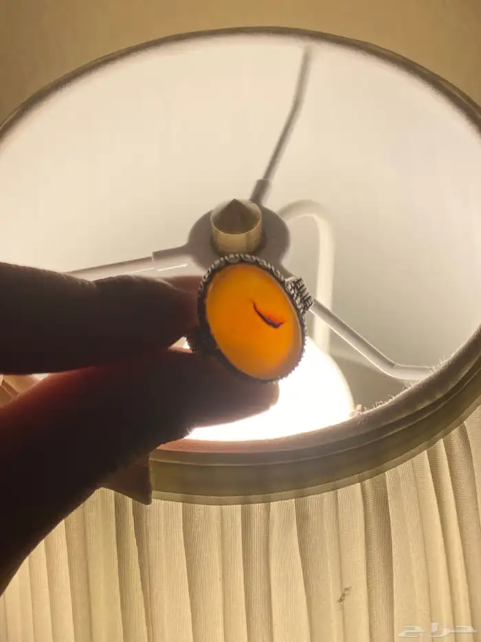 خاتم مشمشي عيار 925 جميل وأنيق 1