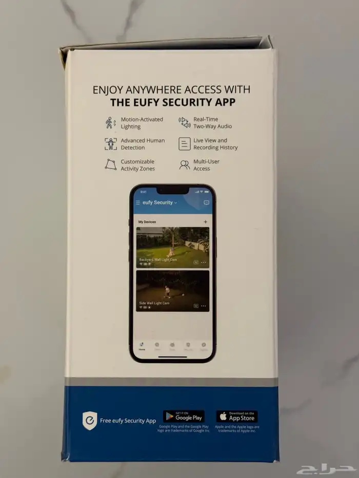 كاميرا حائط شمسية مع إضاءة Eufy S120 Solar Wall Light Cam 2