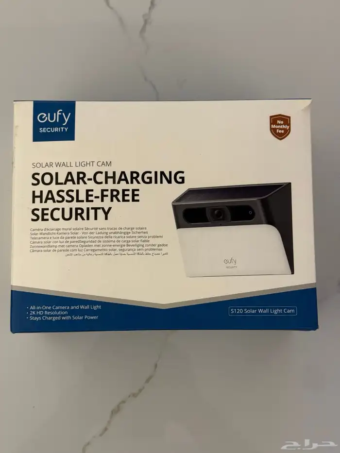 كاميرا حائط شمسية مع إضاءة Eufy S120 Solar Wall Light Cam 0